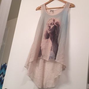Wurl see-through shirt Size M